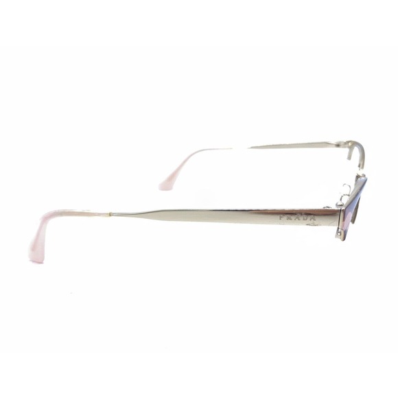 Prada VPR 65Q ROJ-1O1 Brown Gold Half Rim Eyeglasses Frames 51-17 140 Italy - Picture 4 of 12